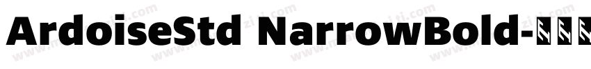 ArdoiseStd NarrowBold字体转换